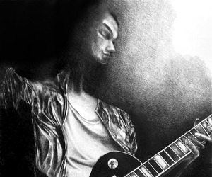The Shape of Sound, 50 x 70 cm, graphite crayon on paper, 2026